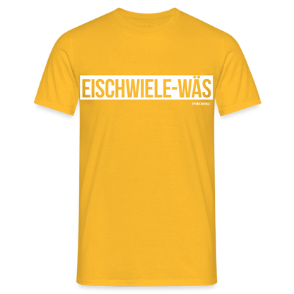 T-Shirt | Eischwiele-Wäs Klassik | Manns-Lüü - Gelb