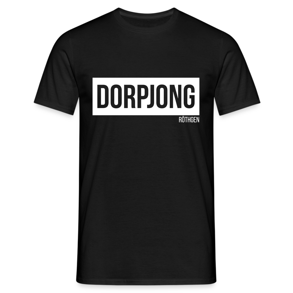 T-Shirt | Dorpjong Röthgen Klassik | Manns-Lüü - Schwarz