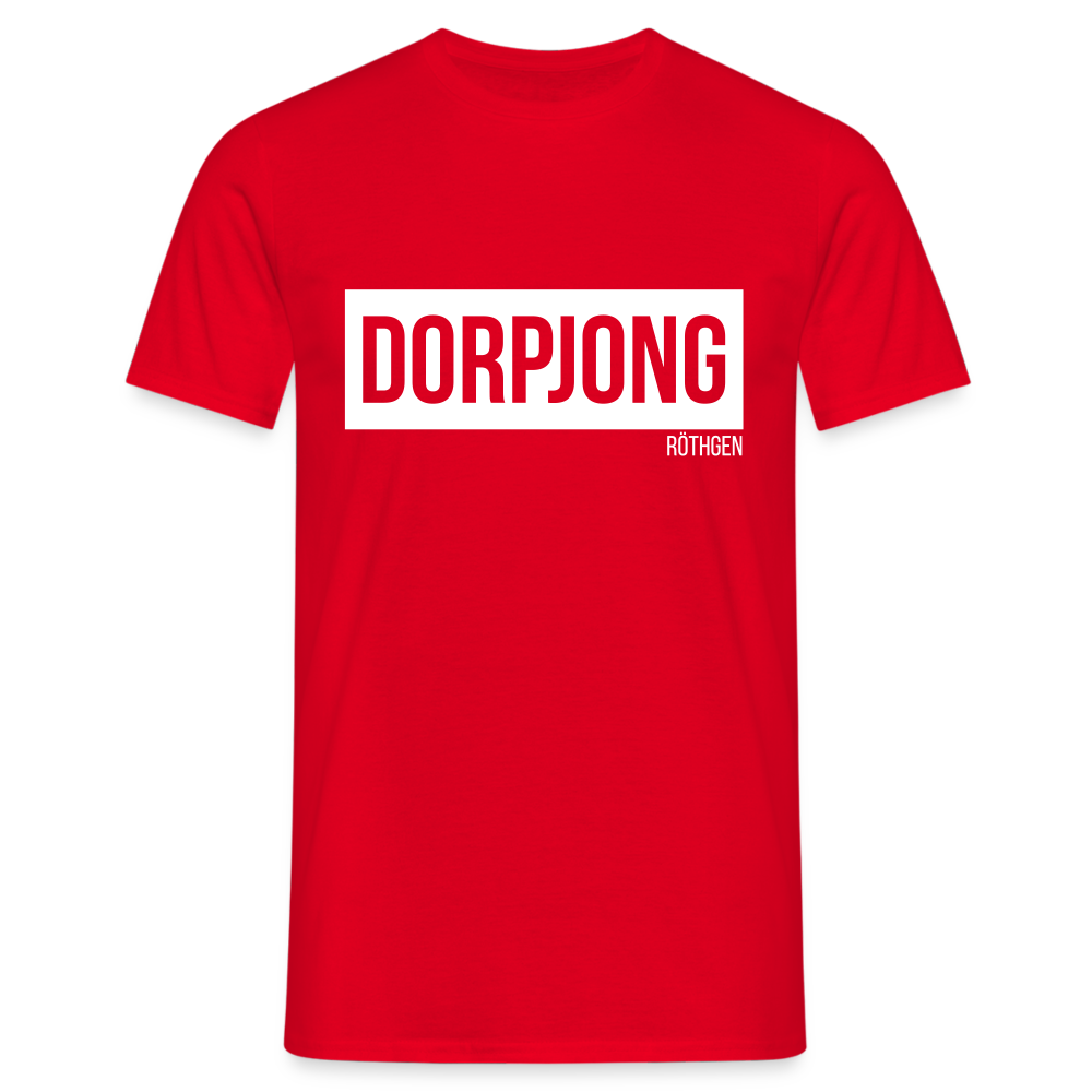 T-Shirt | Dorpjong Röthgen Klassik | Manns-Lüü - Rot