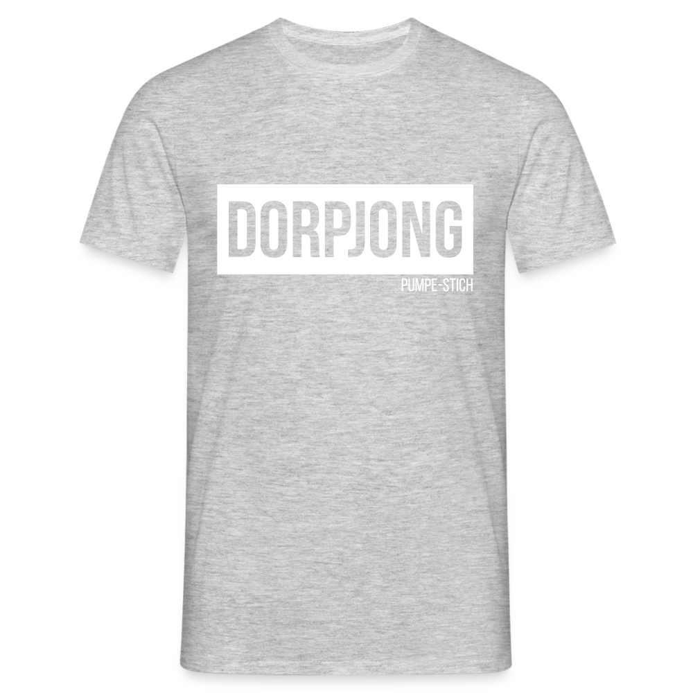T-Shirt | Dorpjong Pumpe-Stich Klassik | Manns-Lüü - Grau meliert