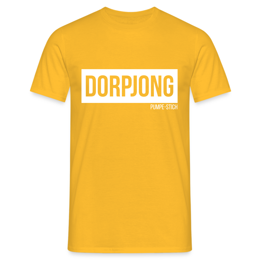 T-Shirt | Dorpjong Pumpe-Stich Klassik | Manns-Lüü - Gelb