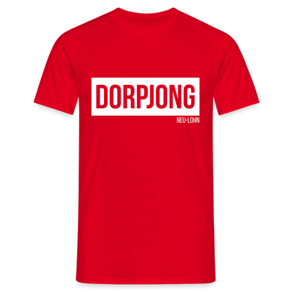 T-Shirt | Dorpjong Neu-Lohn Klassik | Manns-Lüü - Rot