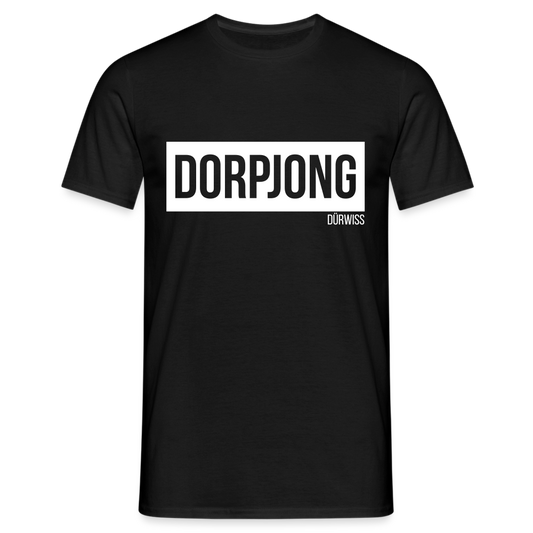 T-Shirt | Dorpjong Dürwiss Klassik | Manns-Lüü - Schwarz