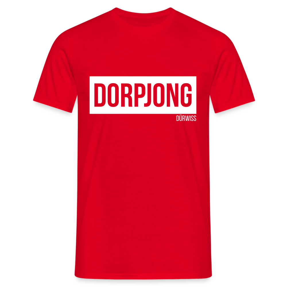 T-Shirt | Dorpjong Dürwiss Klassik | Manns-Lüü - Rot