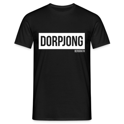 T-Shirt | Dorpjong Bergrath Klassik | Manns-Lüü - Schwarz