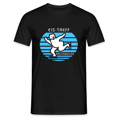 T-Shirt | Eistreff | Manns-Lüü - Schwarz