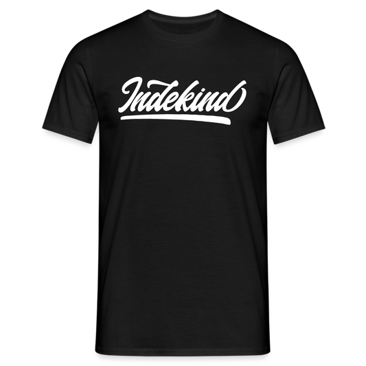 T-Shirt | Indekind Klassik | Manns-Lüü - Schwarz